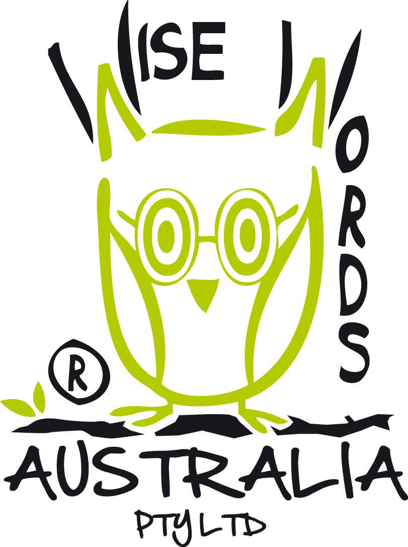 Wise Words Australia logo with a line-art owl in the middle of the logo text. Click to go to Wise Words Australia's website.