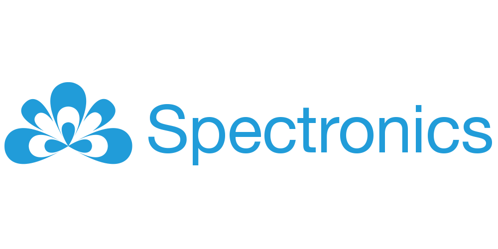 Spectronics logo with a simplified peacock-tail-like shape. Click to go to Spectronics' website