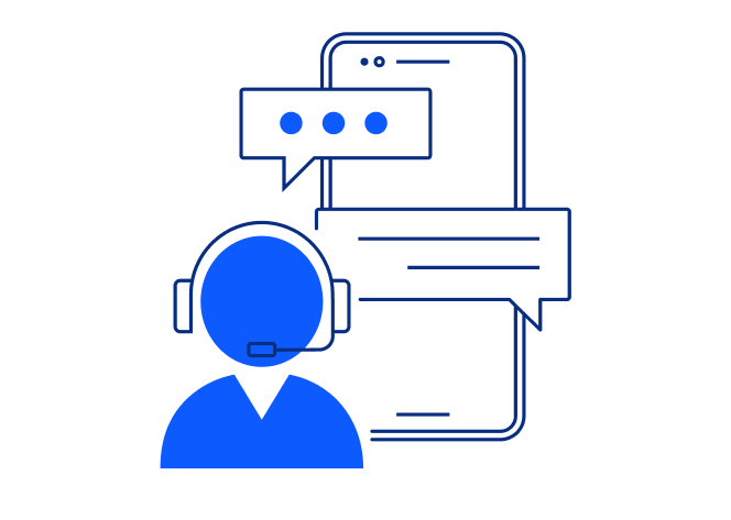 Illustration of a generic figure wearing a headset.