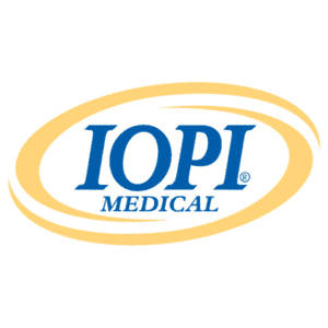 IOPI Medical logo including two curved yellow lines creating an oval around the logo. Click to go to IOPI Medical's website.