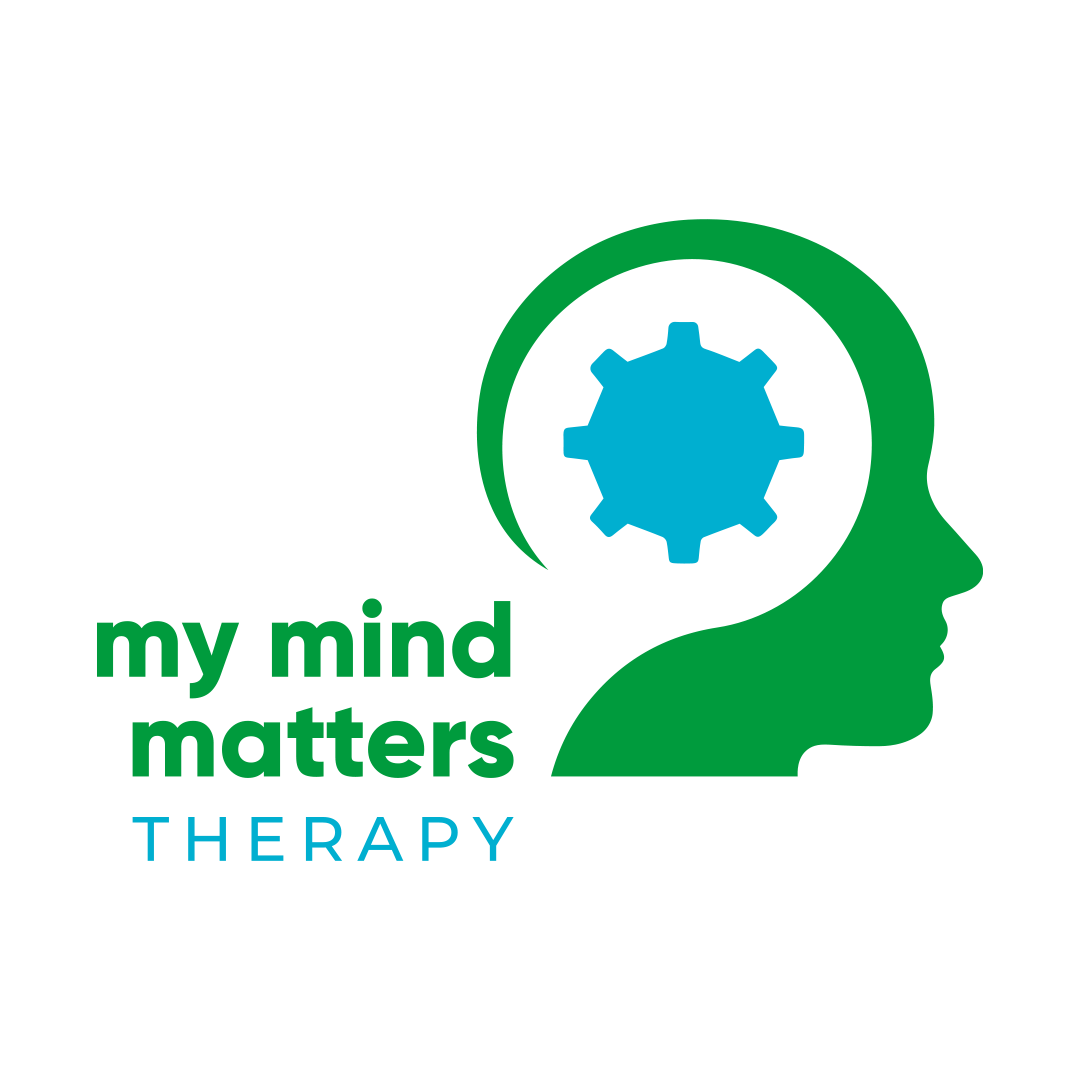 My Mind Matters Therapy logo with a side profile of a cartoon head and a cog inside it. Click to go to My Mind Matters Therapy's website.