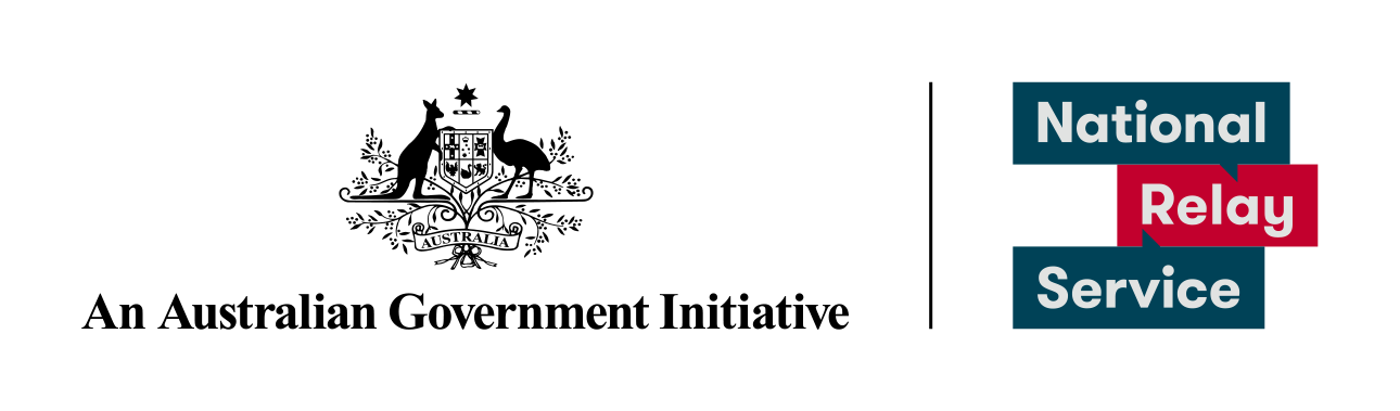 National Relay Service logo along with Australian Government crest. Click to go to National Relay Service's website.