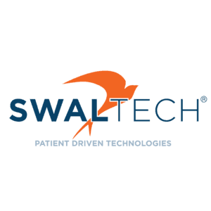 SwalTech logo including an orange stylized bird behind it and text reading "PATIENT DRIVEN TECHNOLOGIES". Click to go to SwalTech's website.